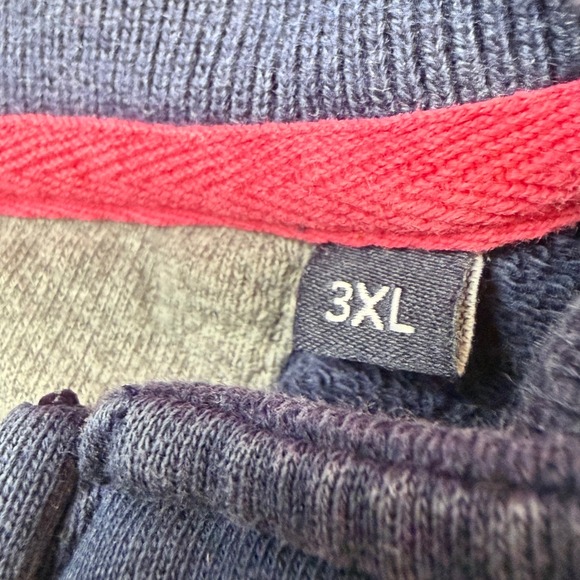 Eden Park Mens Navy Blue 1/4 Zip Cotton Pullover Sweatshirt 3XL 94MAISWE0029 - Picture 6 of 8